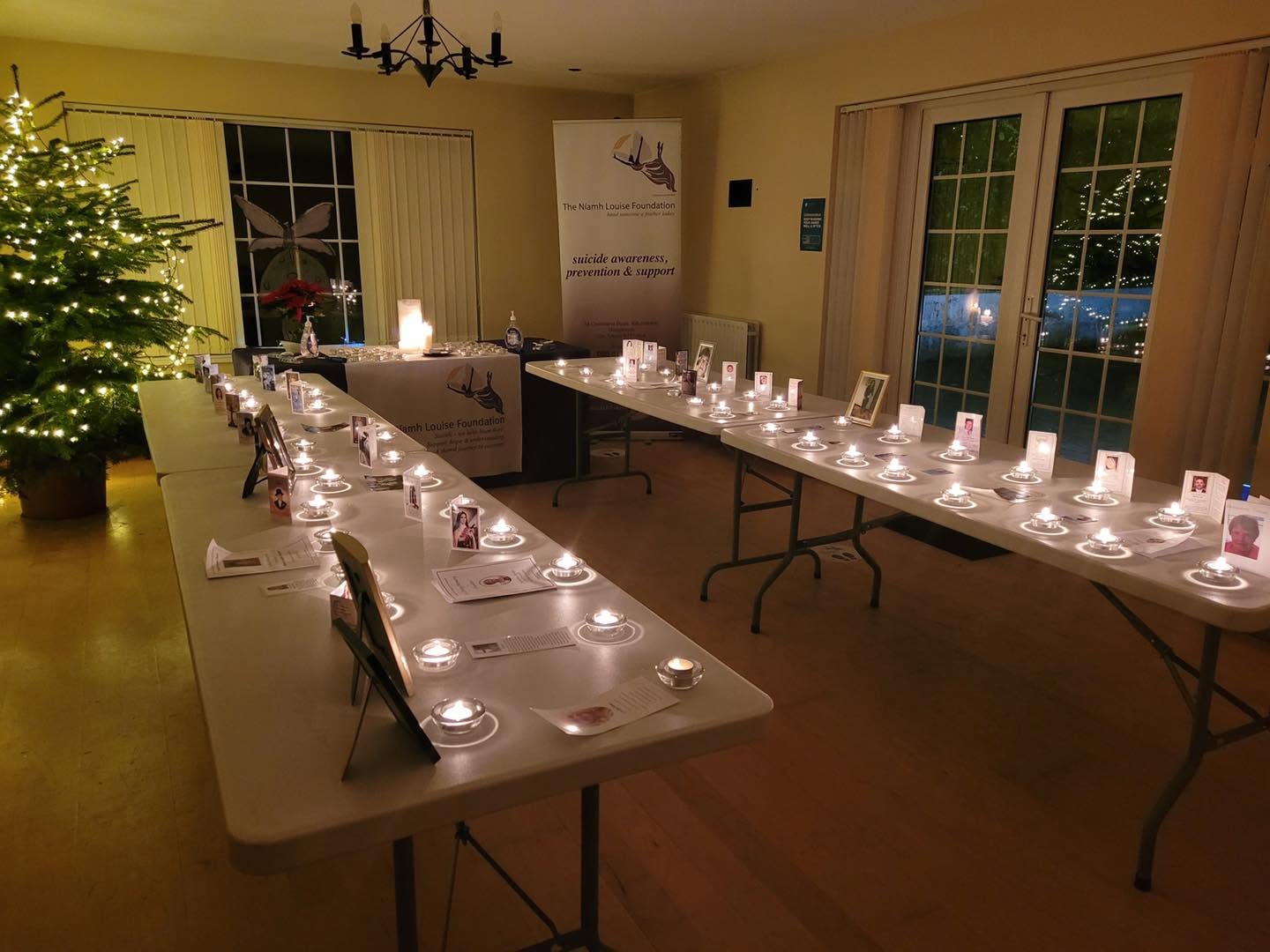 Candle-lit evening of remembrance honouring loved ones at the Niamh Louise Foundation